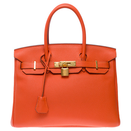 Hermès Birkin Bag 30 en Cuir en Orange