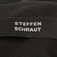 Steffen Schraut Jupe en cuir noir