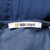 Rich & Royal Jumpsuit aus Viskose in Blau