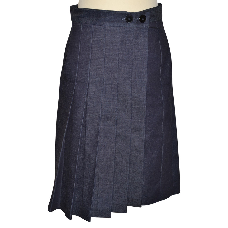 Victoria Beckham skirt cotton in blue