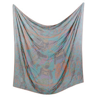 Yves Saint Laurent Veelkleurige zijden sjaal