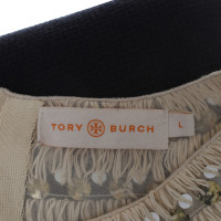 Tory Burch Gebreide jurk in donkerblauw