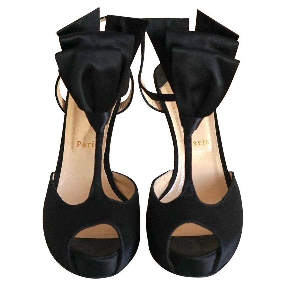 Christian Louboutin Sandals Silk in Black