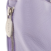 Furla Leather shopper in lilac