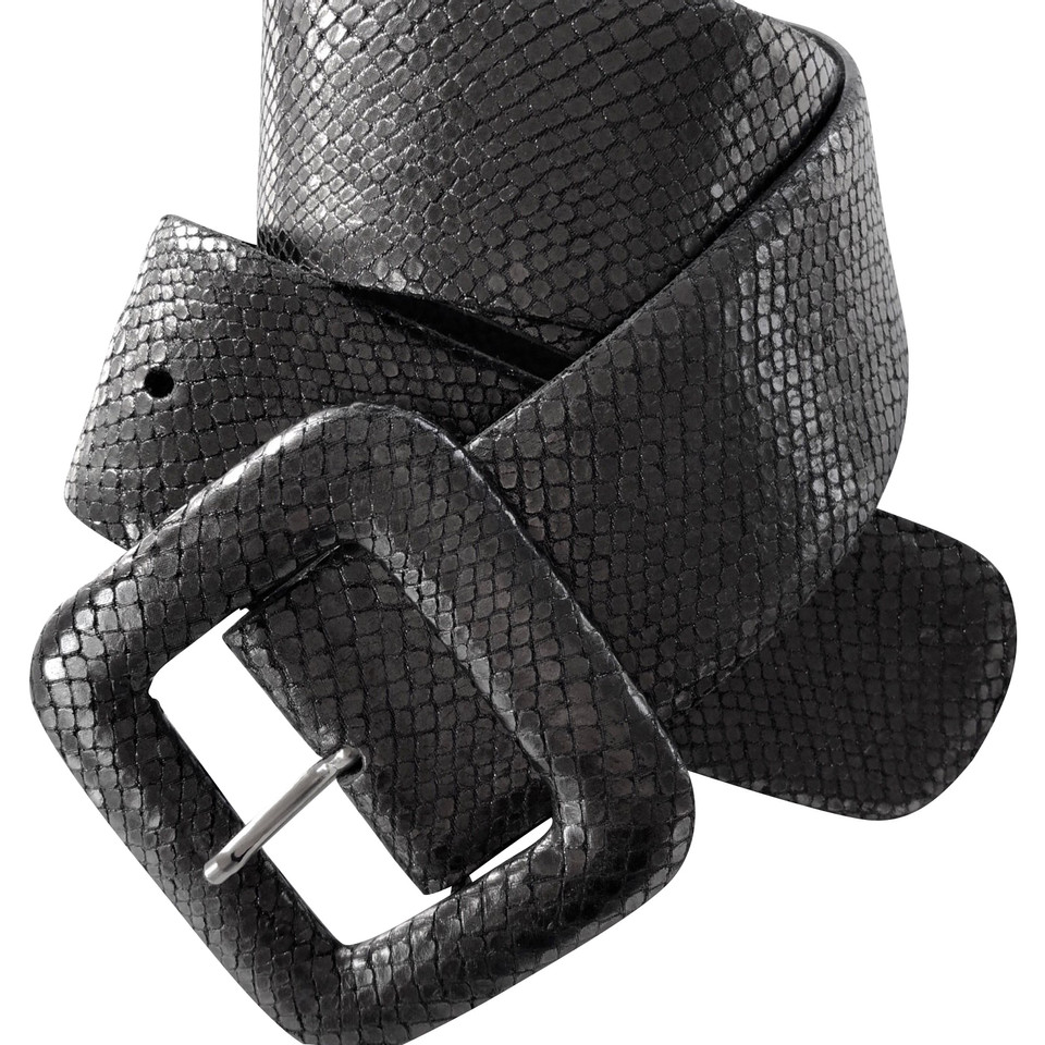 René Lezard Cintura in pelle di serpente