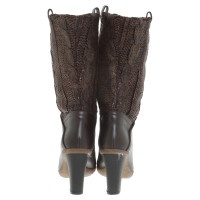 Stuart Weitzman Ankle boots with knit pattern