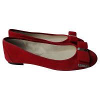 Michael Kors Slippers/Ballerina's Leer in Rood