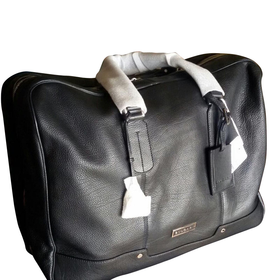 Bulgari Leather travel bag