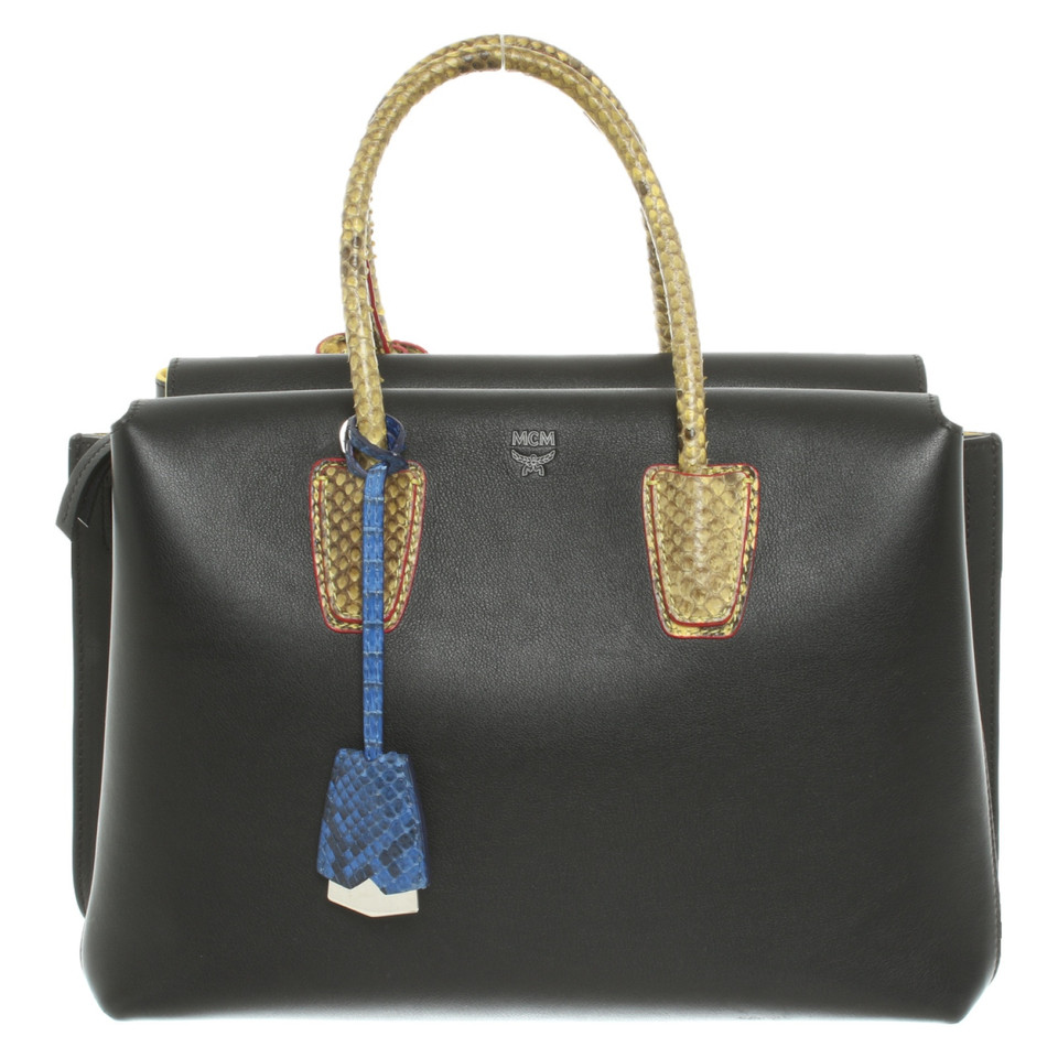 Mcm Handbag Leather in Black