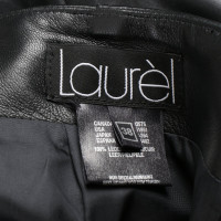 Laurèl Gonna in Pelle in Nero