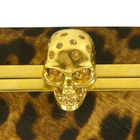 Alexander McQueen  Leopard Skull clutch