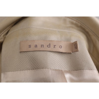 Sandro Jacke/Mantel aus Baumwolle in Beige