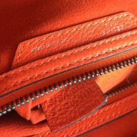 Céline Luggage Mini aus Leder in Orange