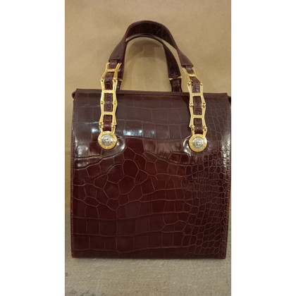 Versace La Medusa Bag Leather in Brown