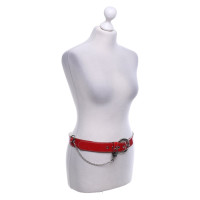 Dolce & Gabbana Patent leather belt in red
