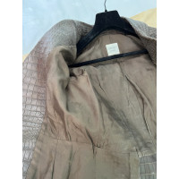 Hermès Jacket/Coat Leather in Brown