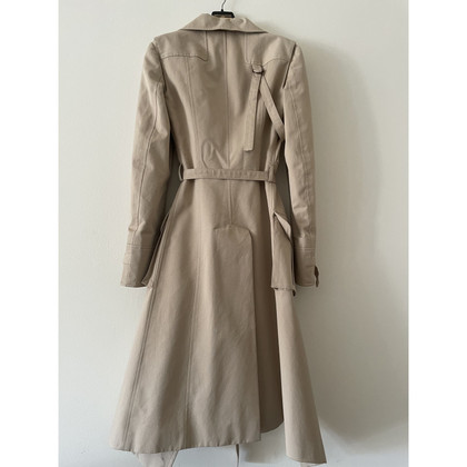 John Galliano Jacke/Mantel aus Baumwolle in Beige