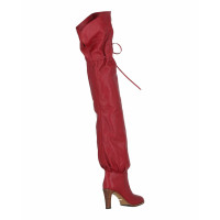 Gucci Boots Leather in Red