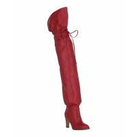 Gucci Stiefel aus Leder in Rot