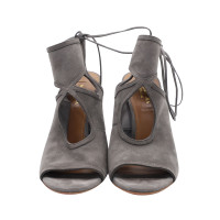 Aquazzura Sandals Suede in Grey