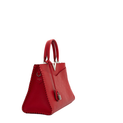 Louis Vuitton Very Zipped Bag aus Leder in Rot