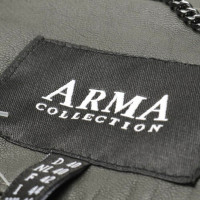 Arma Jacket/Coat Leather in Grey