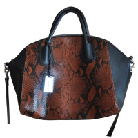 Coccinelle Sac à main avec gaufrage de peau de serpent