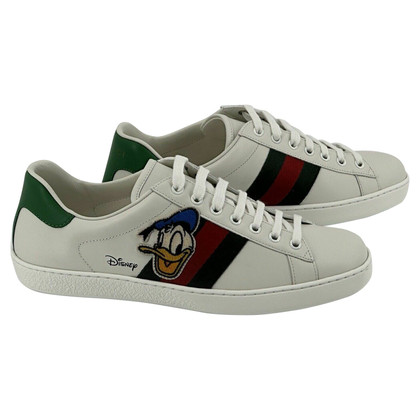 Gucci Chaussures de sport en Cuir en Blanc