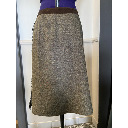 D&G Skirt Wool in Brown