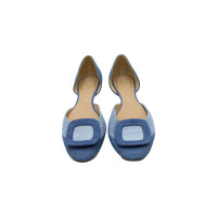 Roger Vivier Slippers/Ballerinas Jeans fabric in Blue