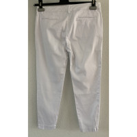 Stefanel Paire de Pantalon en Coton en Blanc