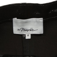 3.1 Phillip Lim Hose aus Leder in Schwarz