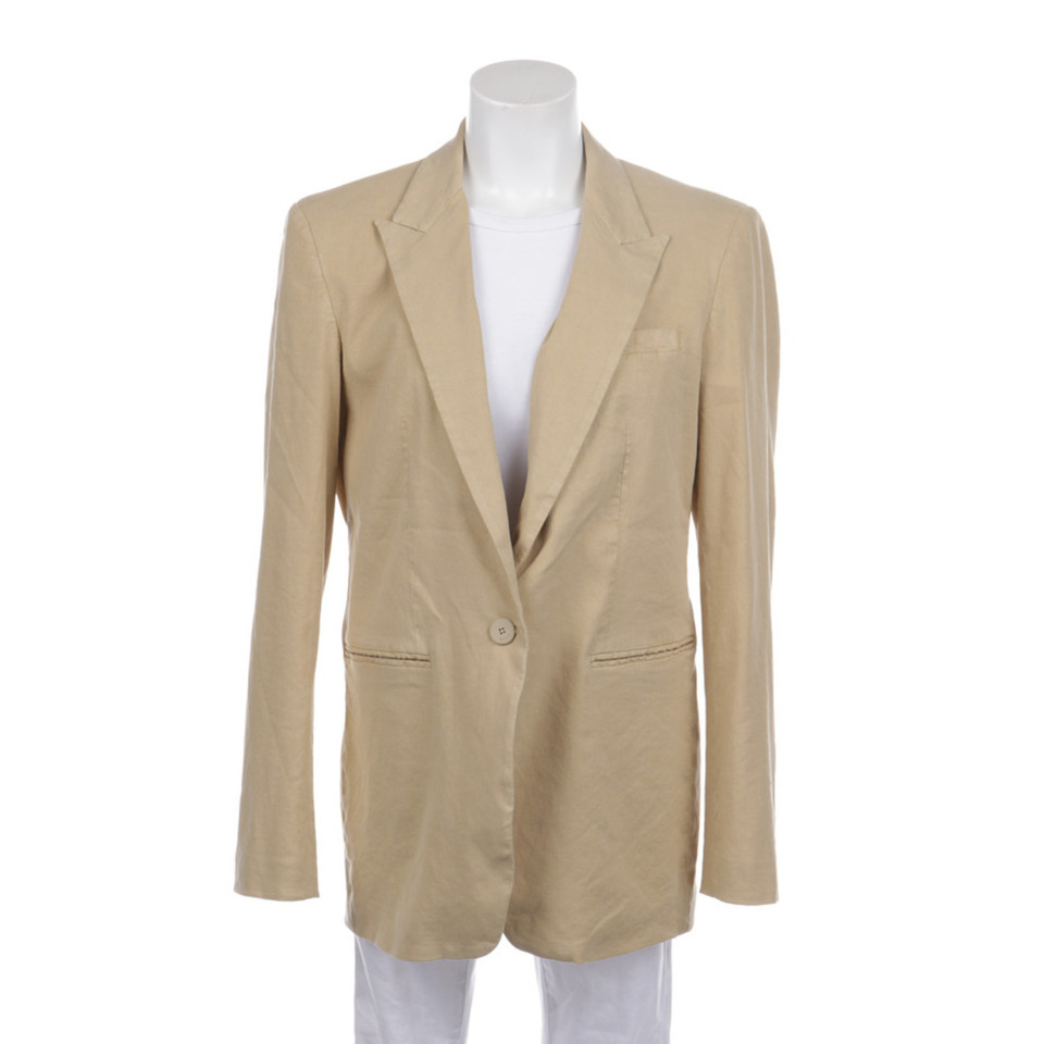 Dondup Jacket/Coat Linen in Brown