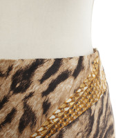 Roberto Cavalli Silk skirt with tiger pattern