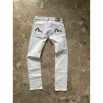 Evisu Jeans en Coton en Blanc