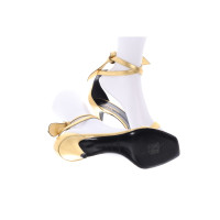 Saint Laurent Sandals Leather in Gold