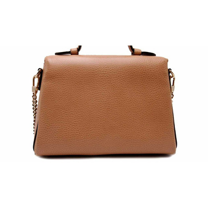 Gucci Interlocking Top Handle Bag Leather in Beige