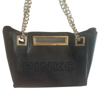 Pinko Shopper Leather in Black