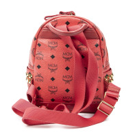 Mcm Rugzak Canvas in Rood