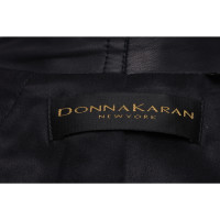 Donna Karan Jacke/Mantel aus Leder in Schwarz