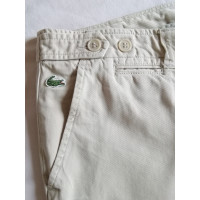 Lacoste Trousers Cotton in Beige