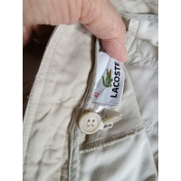 Lacoste Trousers Cotton in Beige