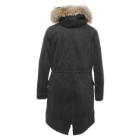 Barbed Parka with real fur