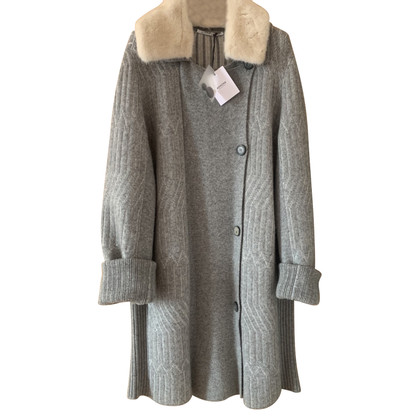 Agnona Jacket/Coat Cashmere in Grey