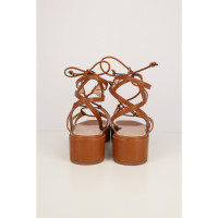 Alberta Ferretti Sandals Leather in Brown