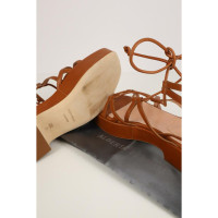 Alberta Ferretti Sandals Leather in Brown
