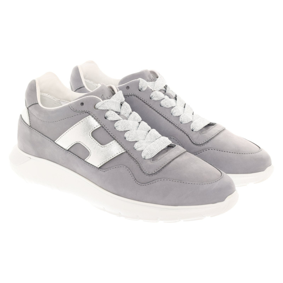 Hogan Chaussures de sport en Cuir en Gris