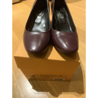 Tod's Pumps/Peeptoes Leather in Bordeaux