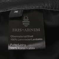 Iris Von Arnim Pantaloni di pelle in colore grigio scuro