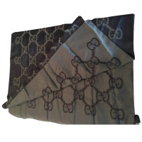 Gucci Gucci silk blend scarf charcoal/grey